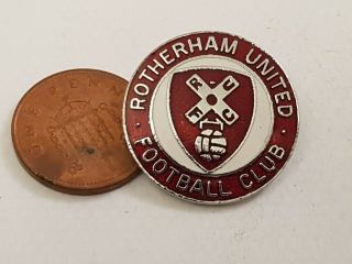 Vintage Rotherham United Enamel Pin Badge