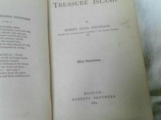 Treasure Island by Robert Louis Stevenson,  First edition,  2nd Printing,  1884 3