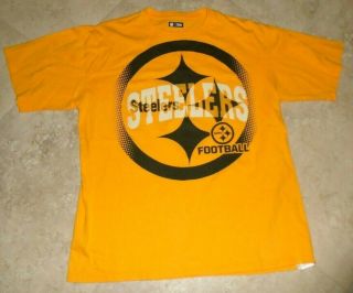 Yellow Pittsburgh Steelers Football T - Shirt Men 