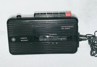 Vintage Ge Cassette Tape Recorder High Mic Sensitivity,  Batteries,  Blank Tape