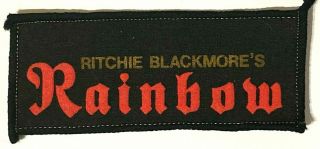 Ritchie Blackmore`s Rainbow - Old Og Vtg 70/80`s Printed Patch Sew On Aufnäher