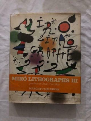 Joan Teixidor / Miro Lithographs Iii Limited Edition 1917