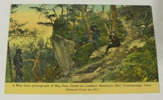 Vintage Postcard Of A War - Time Photograph General Grant Chattanooga Tn Civil War