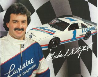 1994 Mike Stefanik 1 Nascar Busch Series " Luxaire " Postcard