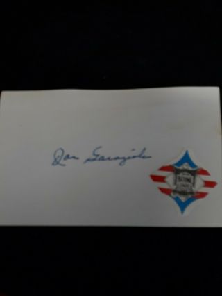 Joe Garagiola Cardinals Signed 3 X 5 Index Card Debut 1946 Died 2016 Autograph