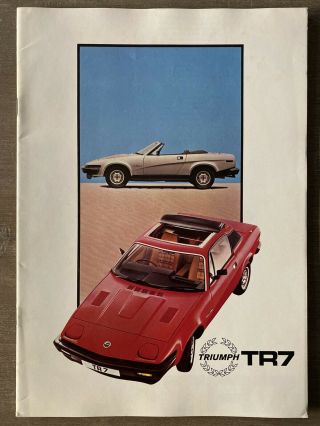 1981 Triumph Tr7 British Sales Brochure (writing)