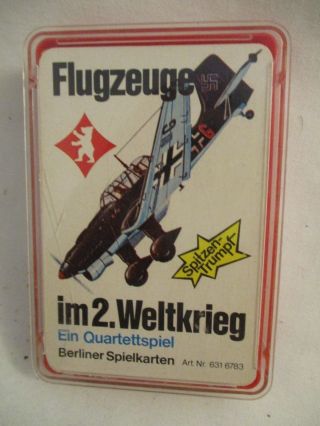 Flugzeuge German Air Craft Card Game
