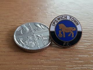 Vintage Ipswich Town Fc Enamel Pin Badge