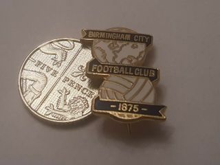 Vintage Birmingham City Football Club Enamel Pin Badge