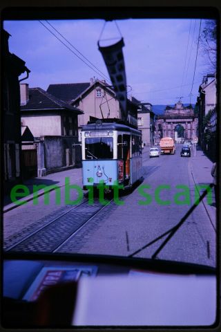 Slide,  Germany Heidelberg Tram Trolley 78,  In 1966