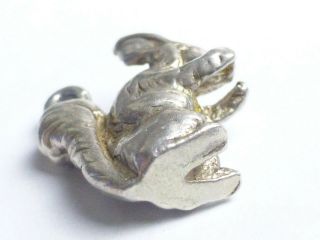 Vintage 925 Sterling Silver Squirrel Eating Nut Charm 7g ca69 3