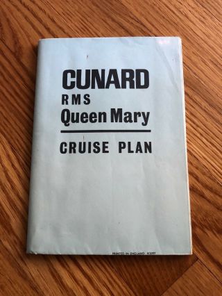 Rms Queen Mary Cruise Deck Plan / Cunard White Star