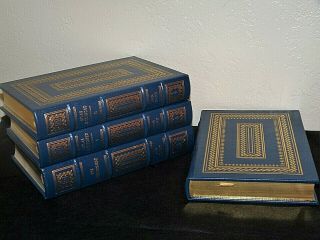 4 Volumes Easton Press Ayn Rand Books Atlas Shrugged,  We The Living,  Fountainhead