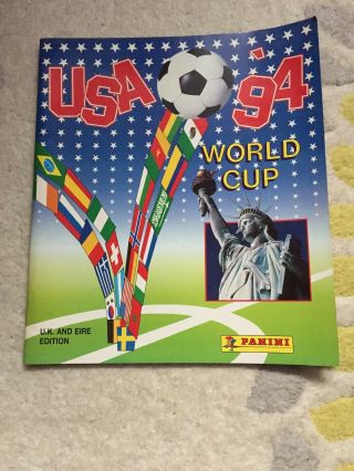 Panini World Cup Usa 94 Sticker Album Uk And Eire Edition - Rare -