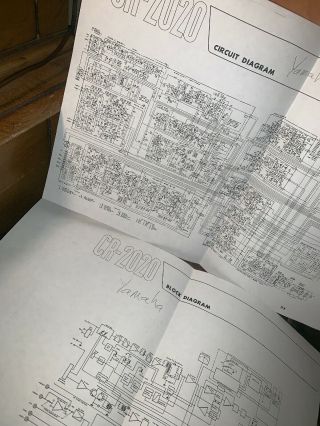 Yamaha Cr - 2020 Circuit Diagram And Block Diagram Schematics