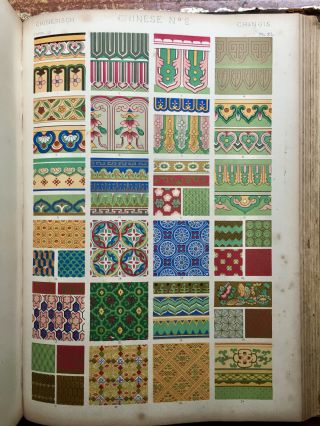 1868 The Grammar Of Ornament By Owen Jones - 112 Colour Plates