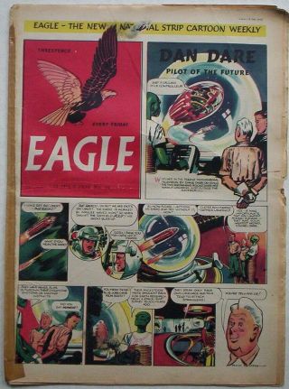 1950.  Vintage " Eagle " Comic Vol.  1 14.  Dan Dare.  Cutaway Of A Boac Stratocruiser