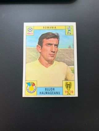 Romania - Bujor Halmageanu - Panini Mexico 70 World Cup Red/black Card 1970