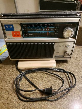 Vintage Alaron Cb Tv Am Fm Wb Multi Band Radio Model B - 671 Great