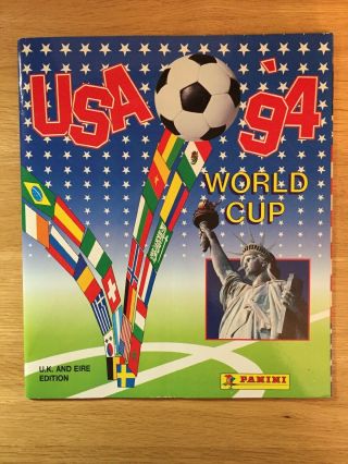 Panini World Cup Usa 94 Sticker Album Uk And Eire Edition