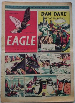 1950.  Vintage " Eagle " Comic Vol.  1 13.  Dan Dare.  Cutaway Of A Fordson Tractor.