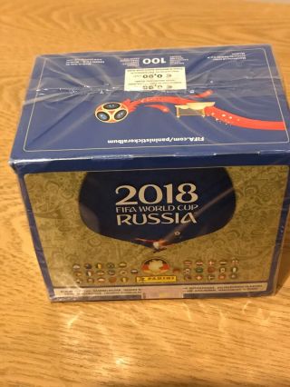 Panini World Cup 2018 Russia Football Stickers - Full Box - 100 Packets.