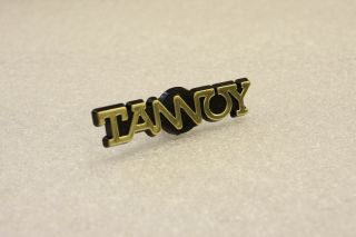 Tannoy Plastic Golden Logo Emblem Badge