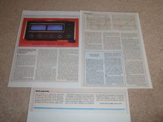 Mcintosh Mc 2255 Amplifier Review,  3 Pgs,  1982,  Full Test
