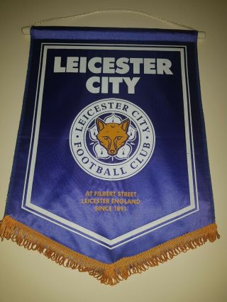 Classic Vintage Leicester City Fc - Large Football Emblem Pennant