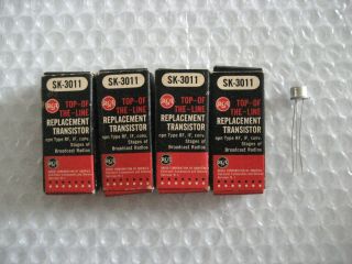 5 X Nos Nib Sk3011 Rca Npn Germanium Transistor Fuzz Tone - Nte101