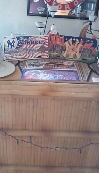 York Yankees License Plates Set of 4 2