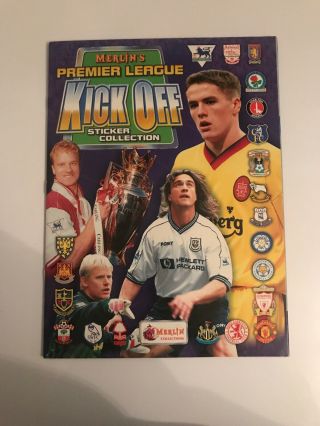 Merlin Premier League Kick Off 1998/99 Football Sticker Album Book Complete