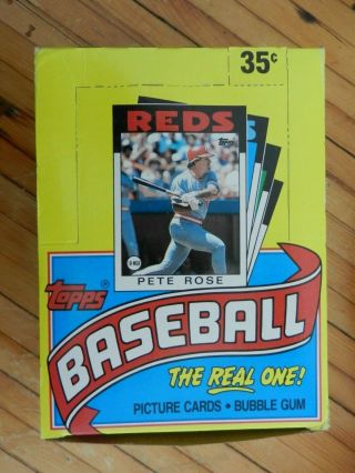 Two (2) 1986 Topps Baseball Wax Boxes