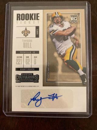 2017 Playoff Contenders Taysom Hill Rookie Auto