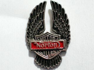 Norton Motorcycle Pin,  Vintage (silvertone)