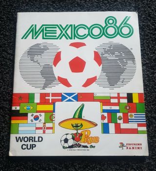Panini World Cup Mexico 86 Album (incomplete - 82 Full)