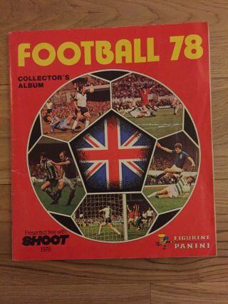 Panini Football 78 / 1978 Complete With No Writing.  Uk Edition.