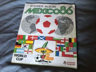 Panini Mexico 86 Football World Cup Sticker Album Complete.