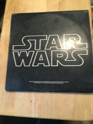 Vintage 1977 Star Wars Movie Sound Track Lp Album Record 2t - 541