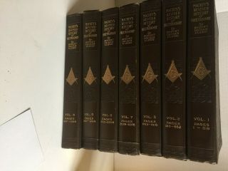 1921 Mackey ' s Revised History of Freemasonry comp 7 Vol Set Robert Ingham Clegg 2