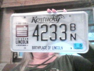 2006 Kentucky Abraham Lincoln Bicentennial/birthplace Of Lincoln License Plate
