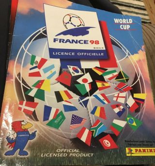 Panini World Cup Sticker Album France 98