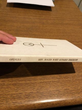 ROKY ERICKSON Openers 1972 First Print Poetry Book 13th Floor Elevators 2