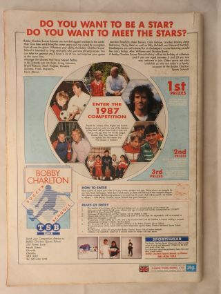 Panini Football 87 sticker album - 100 complete with all stickers VG 2
