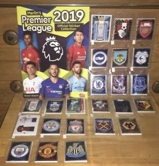 Merlins Topps 2019 Premier League Complete Loose Set & Sticker Album