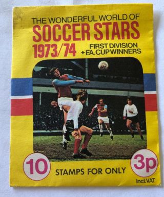 Fks Football Wonderful World Of Soccer Stars 1973 /74 Sticker Packet