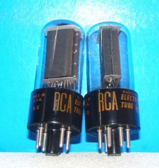50l6gt Aa5 Rca Audio Vacuum Tubes 2 Valves Radio Vintage Amplifier 50l6g