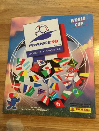 Complete Panini World Cup 1998 Sticker Album - Immaculate
