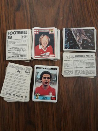 Panini Football And Argentina 78 Stickers