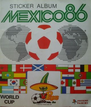 Panini Mexico 86 (1986) World Cup Sticker Album 100 Complete